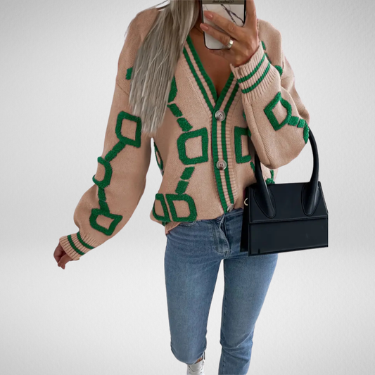 Rousseau Paris | Cardigan géométrique multicolore